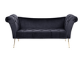 Black Velvet Chaise Lounge